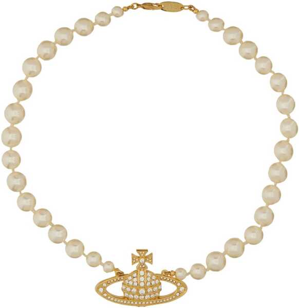 Pulovere Vivienne Westwood Pearl Choker With Orb Bas-Relief GOLD Femei (BM 19452857) 1