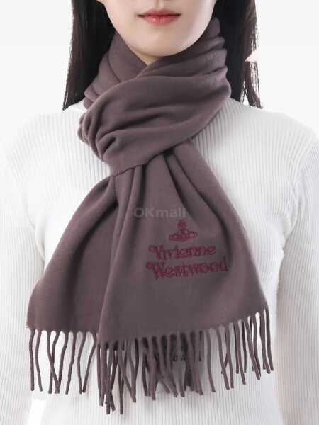 Esarfe Vivienne Westwood Wool Scarf BROWN Barbati (BM 19452869) 4