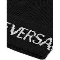 Caciuli pentru Barbati - Caciuli Versace Jeans Couture Wool And Acrylic Beanie BLACK Barbati (BM 19452878) - B-mall.ro