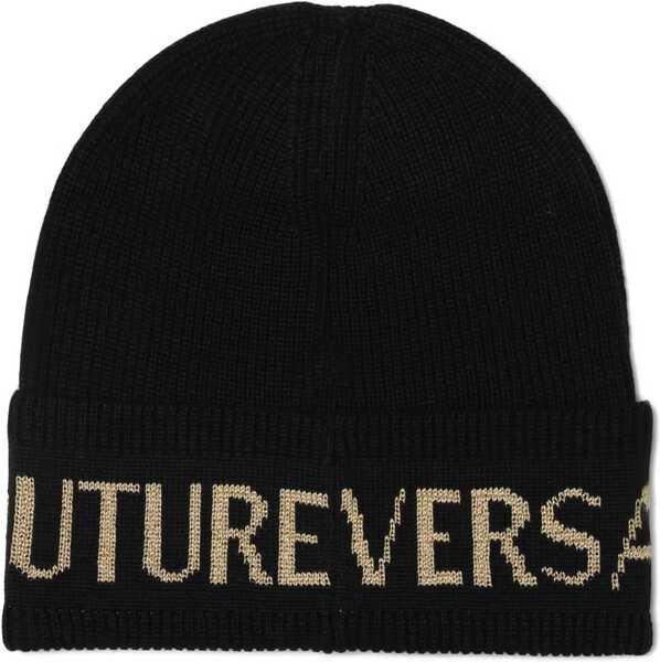 Caciuli Versace Jeans Couture Wool And Acrylic Beanie BLACK Barbati (BM 19452980) 1