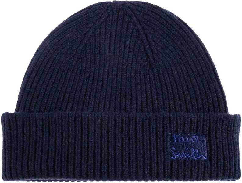 Sepci Paul Smith Cashmere And Wool Cap BLUE Barbati (BM 19452995) 1