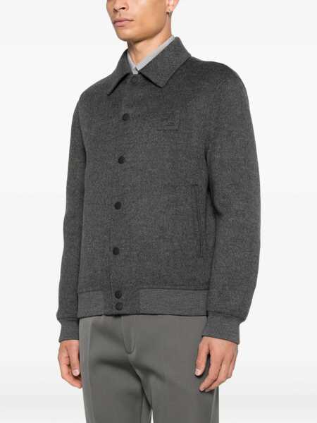Bomber jacket Fendi Ff Wool Bomber Jacket GREY Barbati (BM 19453238) 3