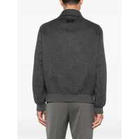 Bomber jacket pentru Barbati - Bomber jacket Fendi Ff Wool Bomber Jacket GREY Barbati (BM 19453238) - B-mall.ro