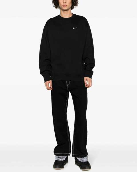 Hanorace Nike Solo Swoosh Fleece Crew Black Barbati (BM 19453367) 2