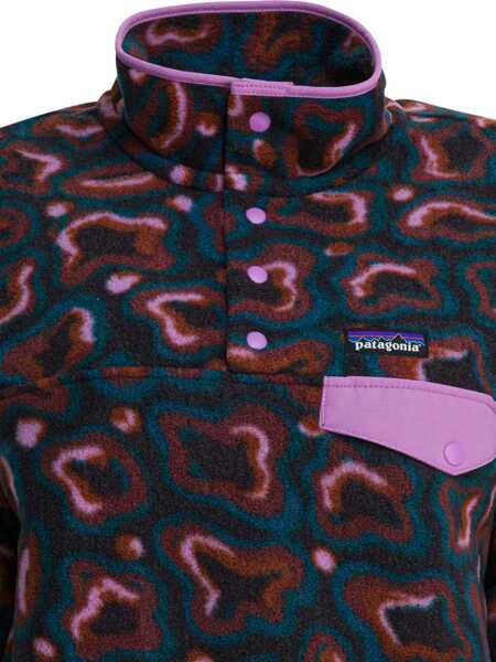 Hanorace Patagonia Lightweight Synchilla Snap-T Fleece Half Zip Sweatshirt Purple Femei (BM 19453473) 4