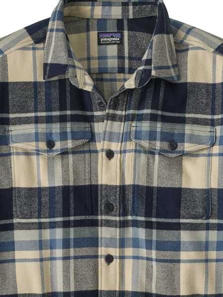 Paltoane Patagonia Fjord Flannel shirt Blue Barbati (BM 19453479) 2