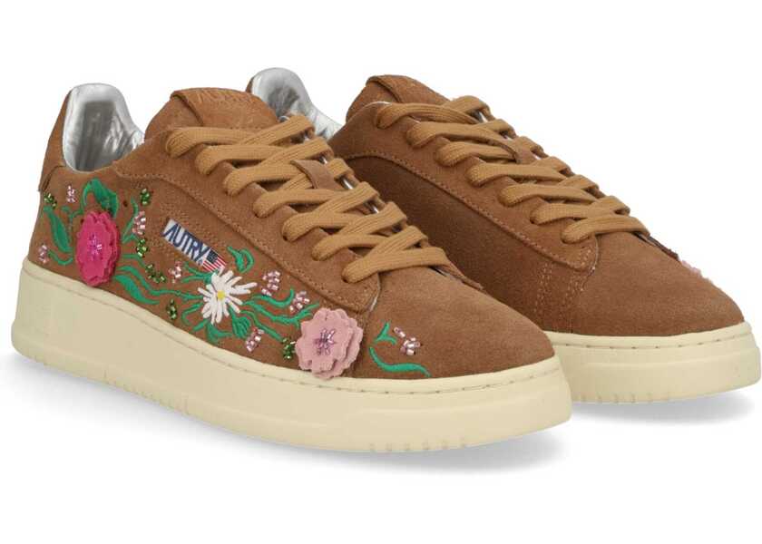 Sneakers AUTRY Dallas Low Floral Sneaker BROWN Femei (BM 19456619) 2