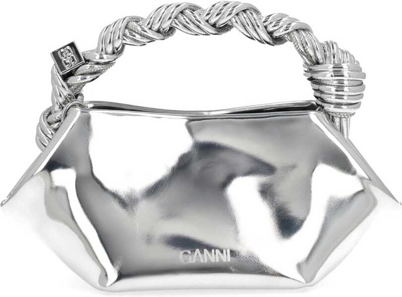 Genti de mana Ganni Bou Mini Mirror Bag SILVER Femei (BM 19456649) 4
