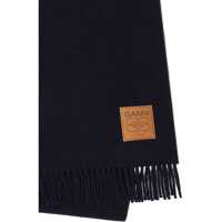 Esarfe Ganni Dama - Esarfe Ganni Wool Scarf BLUE Femei (BM 19456676) - B-mall.ro