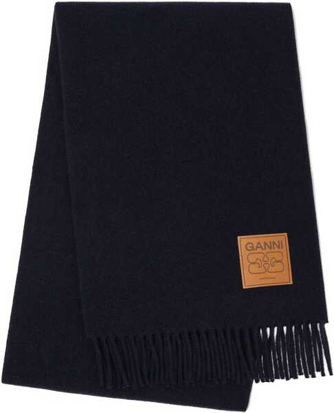 Esarfe Ganni Wool Scarf BLUE Femei (BM 19456676) 1
