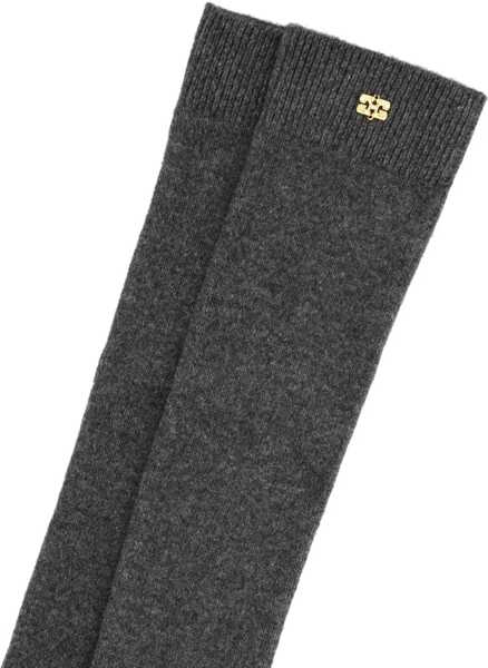 Sosete Ganni Wool Socks. CHARCOAL Femei (BM 19456679) 2