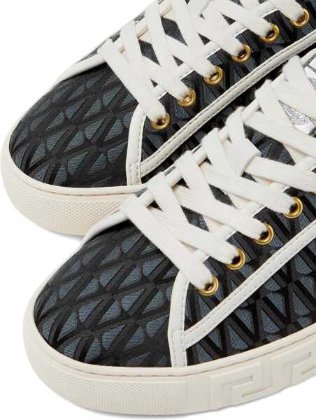 Sneakers Versace Greca Jacquard Sneaker BLACK Femei (BM 19456685) 5