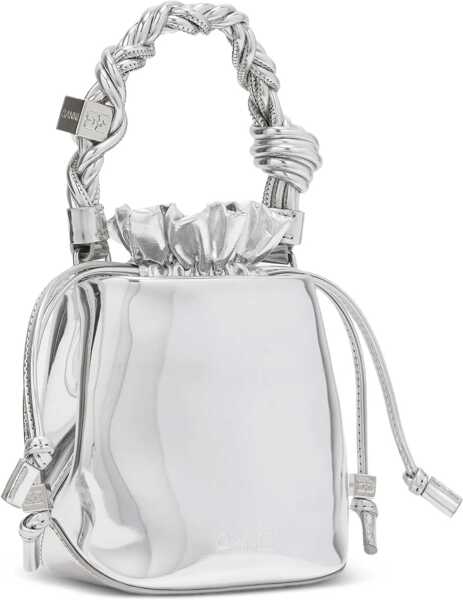 Genti de mana Ganni Bou Bucket Mini Bag SILVER Femei (BM 19456727) 3