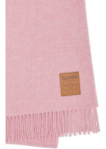 Esarfe Ganni Wool Scarf PINK Femei (BM 19456787) 2