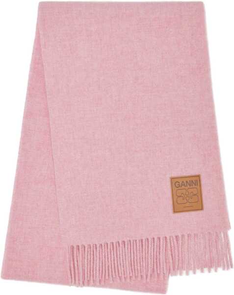 Esarfe Ganni Wool Scarf PINK Femei (BM 19456787) 1