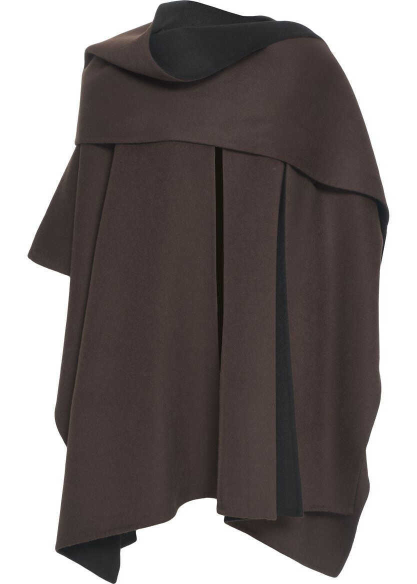 Poncho Kaos Reversible cape Brown Femei (BM 19456919) 1