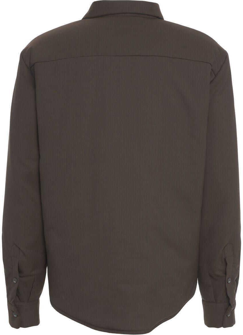 Jachete Cruna Padded overshirt Brown Barbati (BM 19456931) 3
