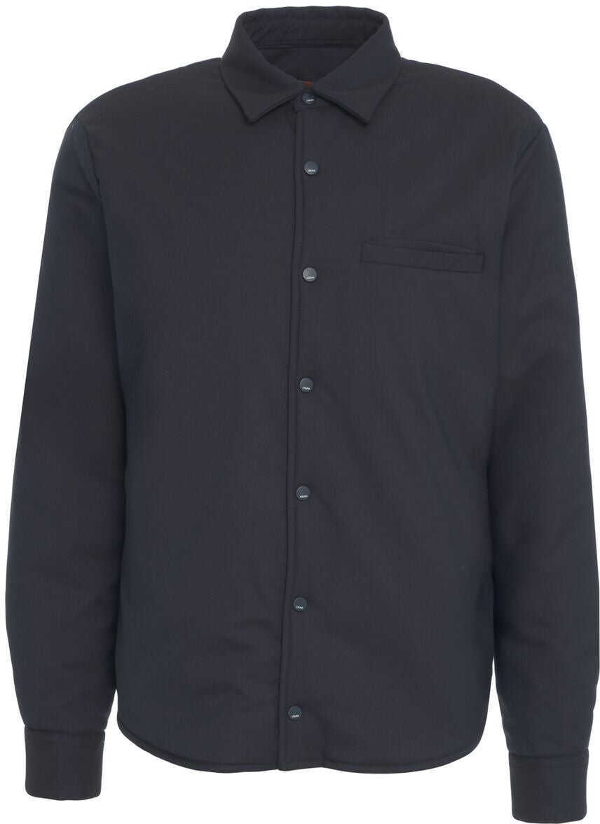 Jachete Cruna Padded overshirt Blue Barbati (BM 19456931) 2
