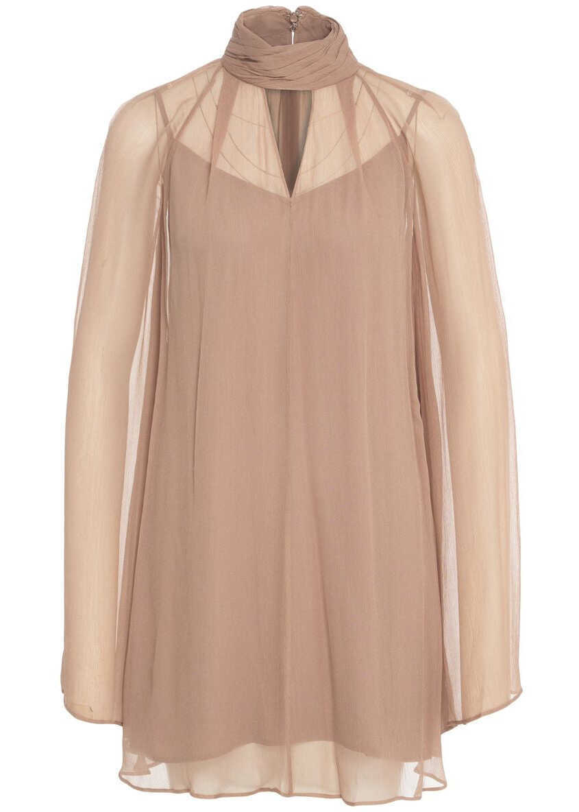 Rochii scurte STAUD Mini dress Esther Taupe Femei (BM 19456934) 2