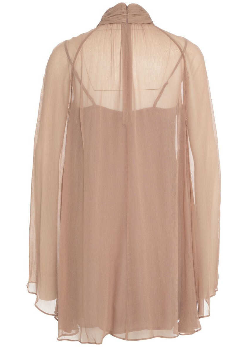 Rochii scurte STAUD Mini dress Esther Taupe Femei (BM 19456934) 3