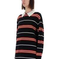 Tricouri Polo Dama - Tricouri Polo GUEST IN RESIDENCE Striped Rugby Polo Shirt BLACK Femei (BM 19457006) - B-mall.ro