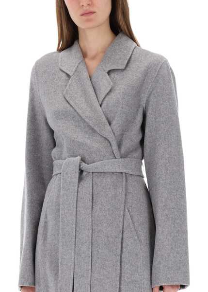 Paltoane Hugo Boss Belted Coat GREY Femei (BM 19457060) 4