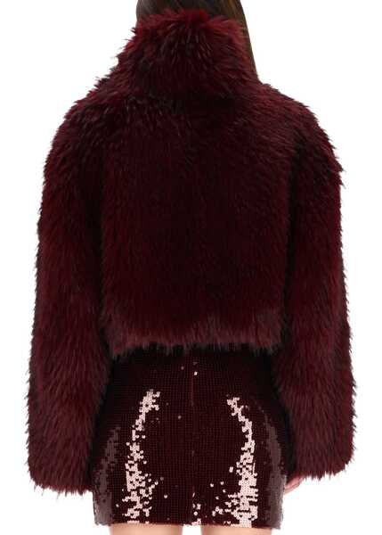 Trenciuri ROTATE Birger Christensen Short Jacket BORDEAUX Femei (BM 19457078) 3