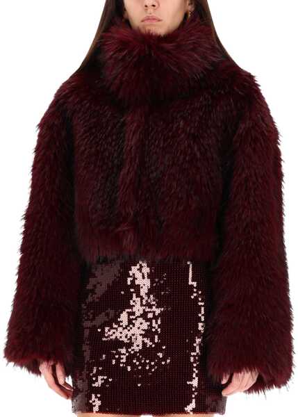 Trenciuri ROTATE Birger Christensen Short Jacket BORDEAUX Femei (BM 19457078) 4