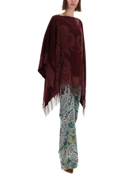 Esarfe ETRO Wool Poncho. BORDEAUX Femei (BM 19457093) 2
