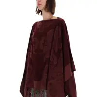 Esarfe ETRO Dama - Esarfe ETRO Wool Poncho. BORDEAUX Femei (BM 19457093) - B-mall.ro