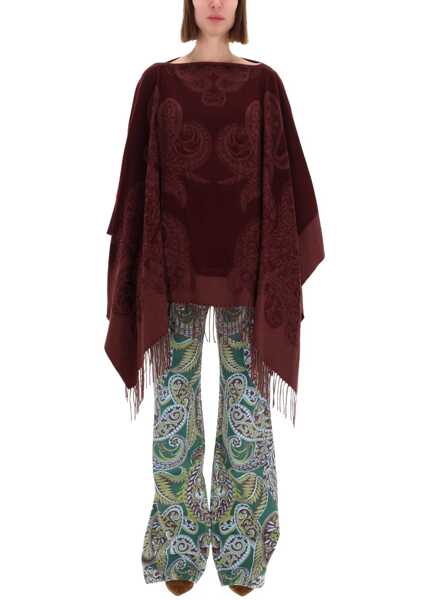 Esarfe ETRO Wool Poncho. BORDEAUX Femei (BM 19457093) 1