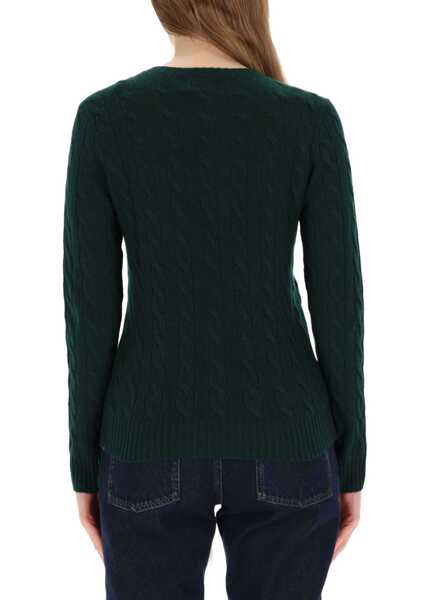 Pulovere casual Ralph Lauren Cable-Knit GREEN Femei (BM 19457168) 3