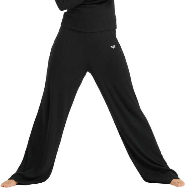 Pantaloni de trening Roxy Rise & Vibe New Rib Wide Black Femei (BM 19457381) 1