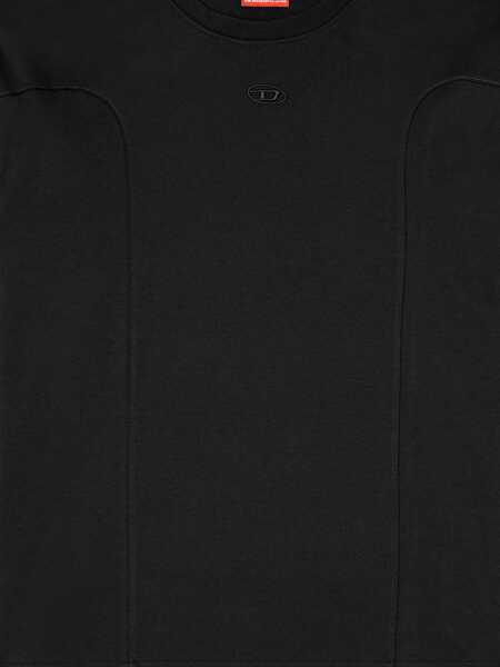 Tricouri Diesel Cotton T-Shirt BLACK Barbati (BM 19463336) 4