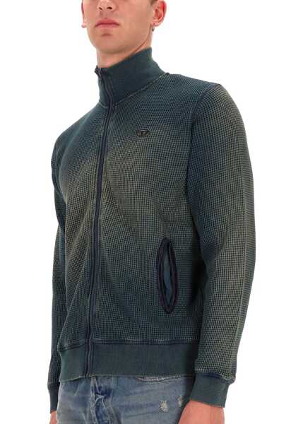 Bluze de trening Diesel Zip Sweatshirt. BLUE Barbati (BM 19463345) 3