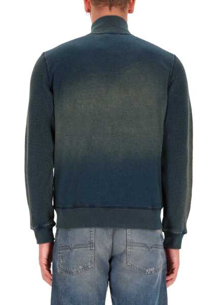 Bluze de trening Diesel Zip Sweatshirt. BLUE Barbati (BM 19463345) 4