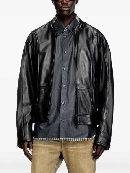 Geci de piele Diesel L-Krixy Jacket BLACK Barbati (BM 19463360) 3