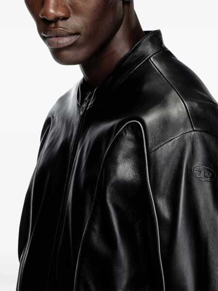 Geci de piele Diesel L-Krixy Jacket BLACK Barbati (BM 19463360) 5