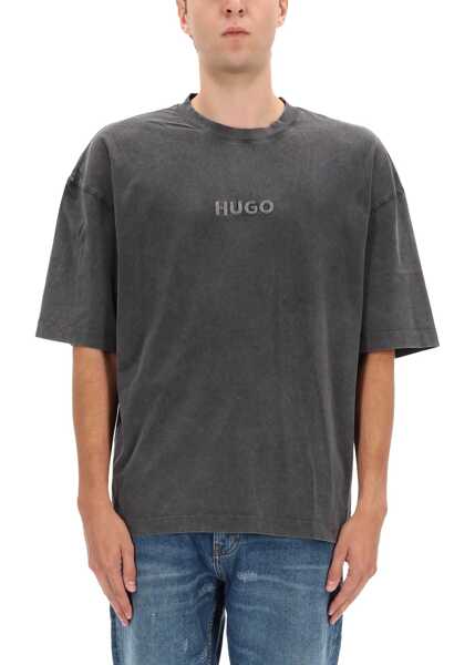 Tricouri Hugo Boss T-Shirt With Logo GREY Barbati (BM 19463369) 2
