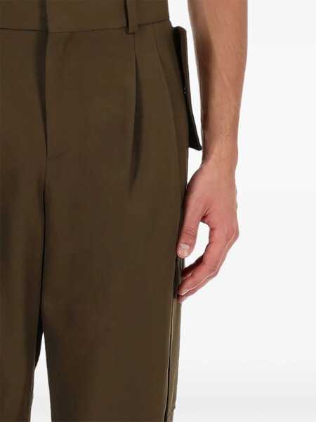Pantaloni casual DRLE DE MONSIEUR Cargo Pants BROWN Barbati (BM 19463381) 2