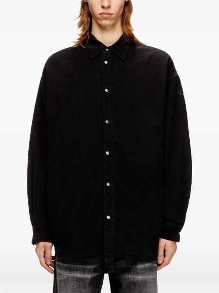 Camasi casual Diesel S-Baggy-Padd-Hgbk Shirt BLACK Barbati (BM 19463402) 3