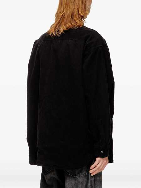 Camasi casual Diesel S-Baggy-Padd-Hgbk Shirt BLACK Barbati (BM 19463402) 4