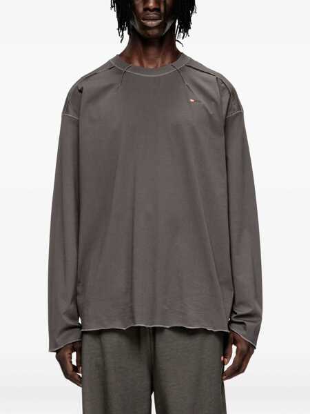 Tricouri Diesel Cotton T-Shirt GREY Barbati (BM 19463447) 3