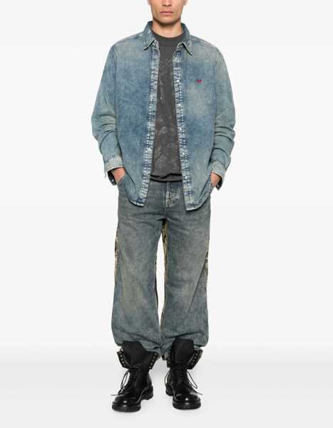 Camasi casual Diesel D-Simply Shirt DENIM Barbati (BM 19463519) 2