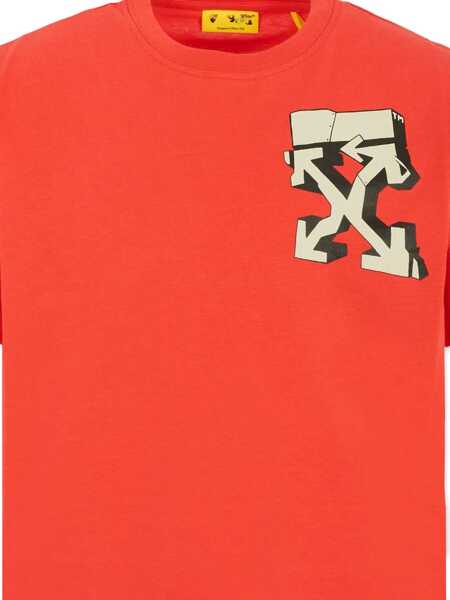 Tricouri Off-White Graffiti Logo T-Shirt RED Baieti (BM 19463552) 3