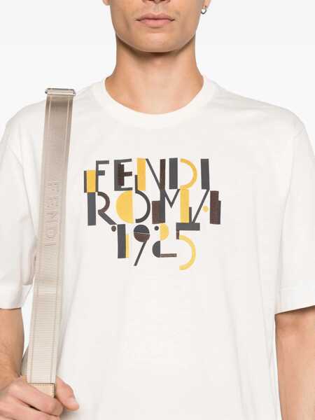 Tricouri Fendi T-Shirt With Print MULTICOLOUR Barbati (BM 19463660) 4