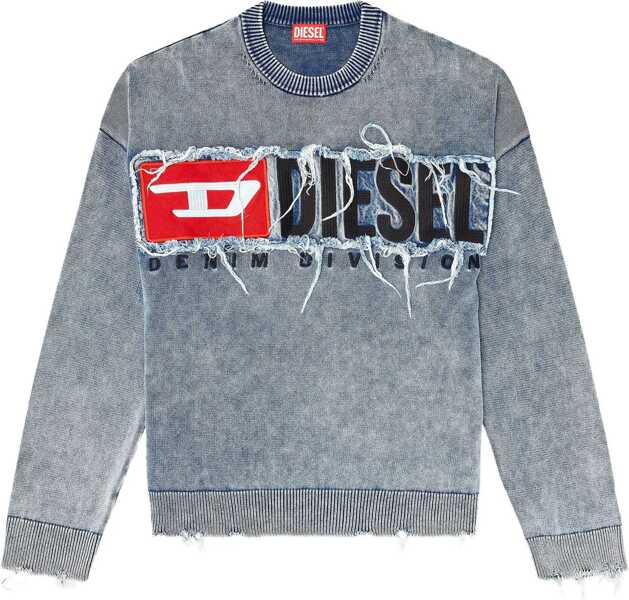 Pulovere casual Diesel K-Fronzi Jersey With Logo DENIM Barbati (BM 19463672) 1