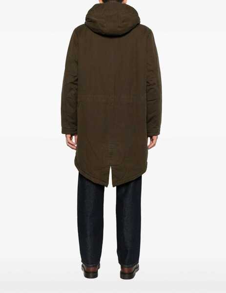 Geci Parka Aspesi Hooded Parka MILITARY GREEN Barbati (BM 19463717) 4