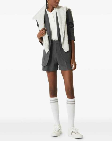 Pulovere Brunello Cucinelli V-neck Sweater NEBBIABIANCO Femei (BM 19464047) 2