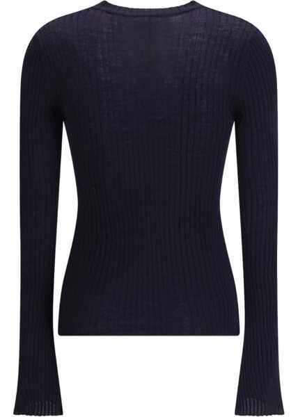 Pulovere Cruna Lightweight wool crew-neck Sweater NOTTE Femei (BM 19464056) 2
